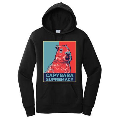 Capybaras Funny Capibara Rodent Capybara Supremacy  Women's Pullover Hoodie