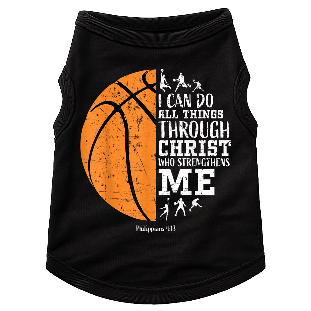 Cute Funny Christian Basketball Gift For Boys Religious Gifts Doggie Tank