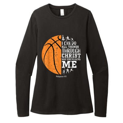 Cute Funny Christian Basketball Gift For Boys Religious Gifts Womens CVC Long Sleeve Shirt