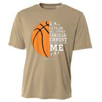 Cute Funny Christian Basketball Gift For Boys Religious Gifts Cooling Performance Crew T-Shirt