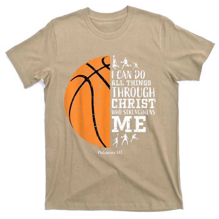 Cute Funny Christian Basketball Gift For Boys Religious Gifts T-Shirt