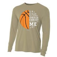 Cute Funny Christian Basketball Gift For Boys Religious Gifts Cooling Performance Long Sleeve Crew