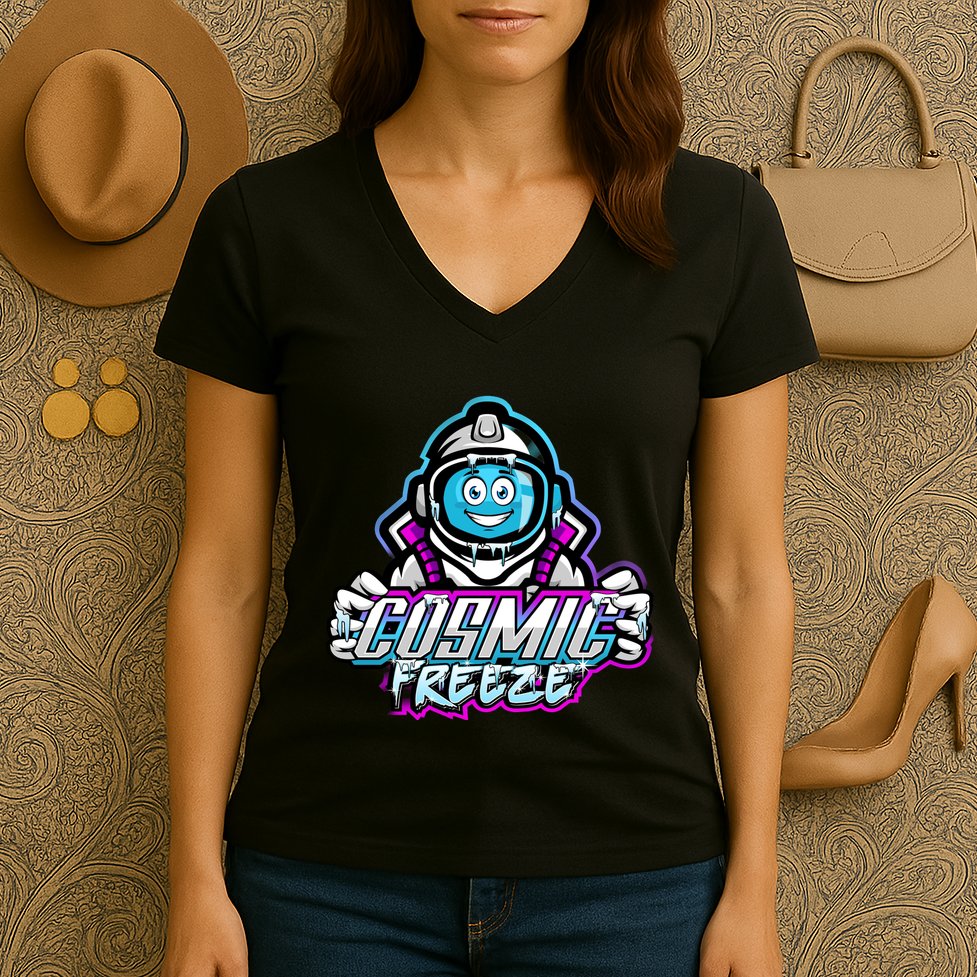 Cosmic Freeze Women's V-Neck T-Shirt