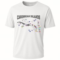Caribbean Flags Caribbean Map Caribbean Islands Vacation Cooling Performance Crew T-Shirt