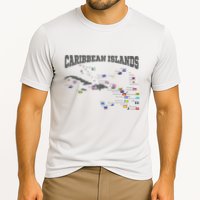 Caribbean Flags Caribbean Map Caribbean Islands Vacation Cooling Performance Crew T-Shirt