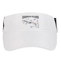 Caribbean Flags Caribbean Map Caribbean Islands Vacation Adult Drive Performance Visor