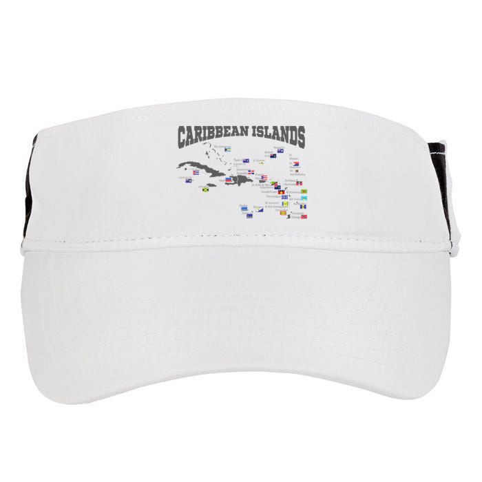 Caribbean Flags Caribbean Map Caribbean Islands Vacation Adult Drive Performance Visor
