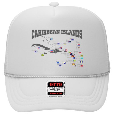 Caribbean Flags Caribbean Map Caribbean Islands Vacation Trucker Hat