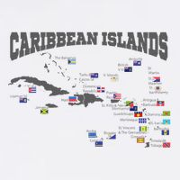 Caribbean Flags Caribbean Map Caribbean Islands Vacation Visor