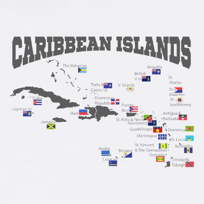 Caribbean Flags Caribbean Map Caribbean Islands Vacation Visor