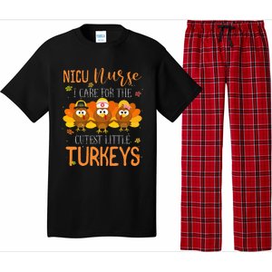 Care For Cutest Turkeys Thanksgiving NICU Nurse Pajama Set