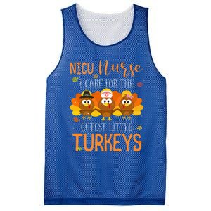 Care For Cutest Turkeys Thanksgiving NICU Nurse Mesh Reversible Basketball Jersey Tank