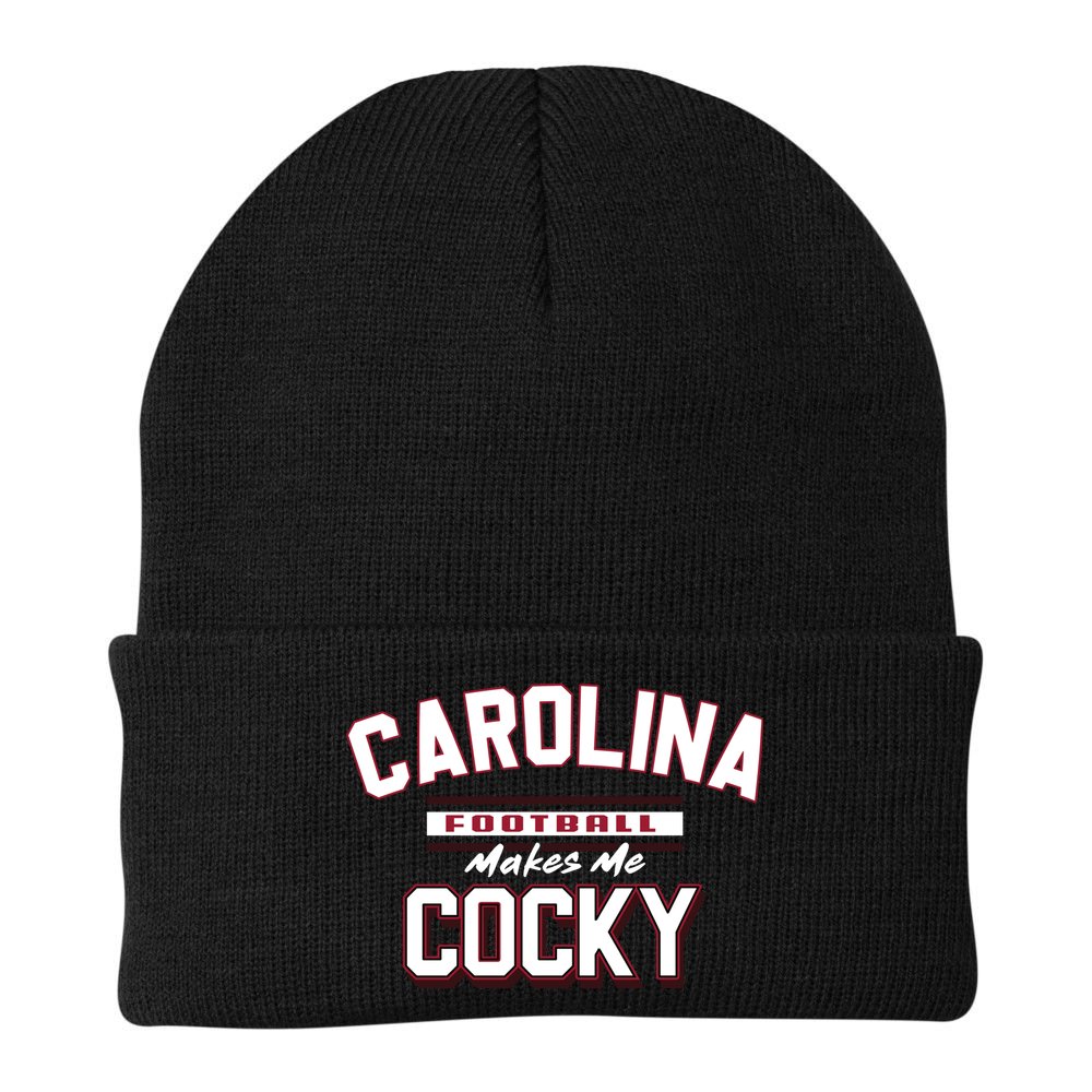 Carolina Football Cocky Football Team Lover Funny Beanie