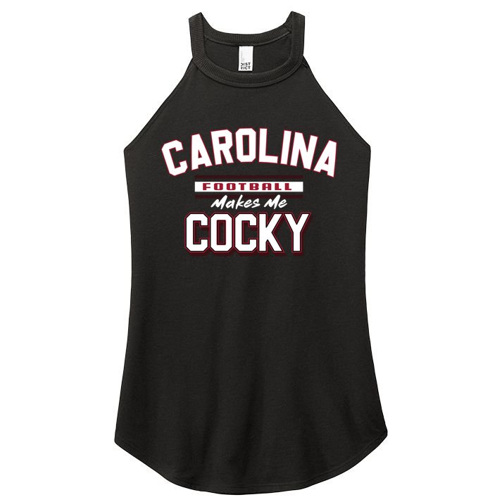 Carolina Football Cocky Football Team Lover Funny Women's Perfect Tri Rocker Tank