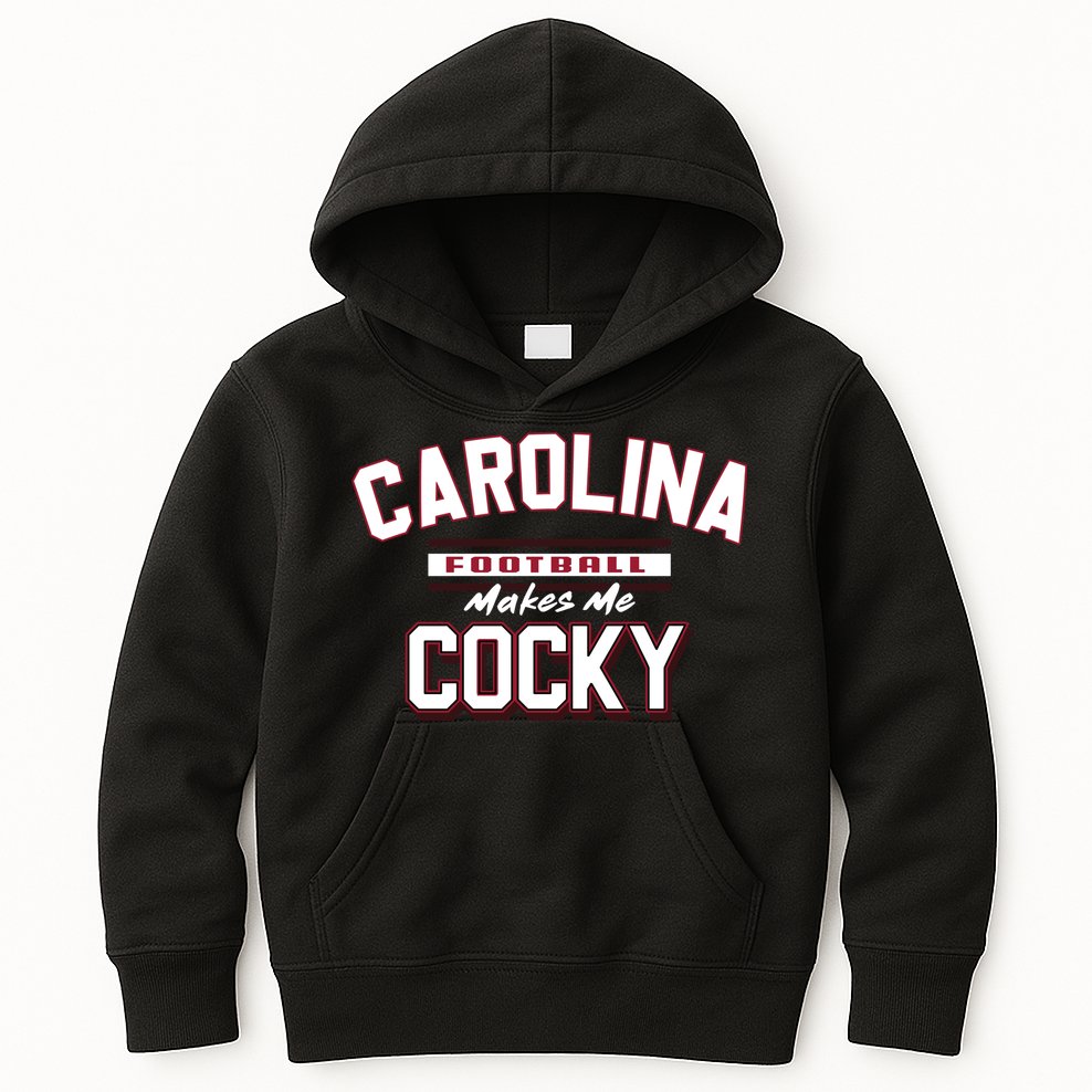 Carolina Football Cocky Football Team Lover Funny Kids Hoodie