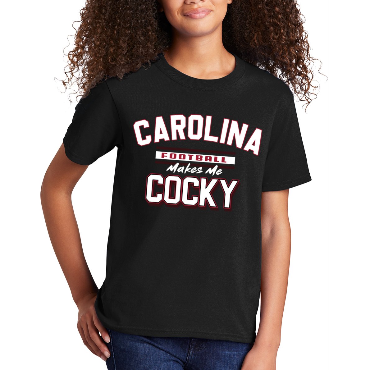 Carolina Football Cocky Football Team Lover Funny Kids T-Shirt