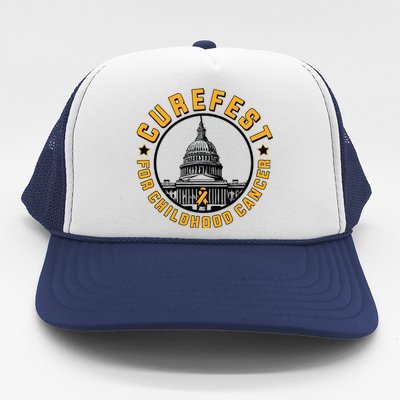 Curefest For Childhood Cancer 2024 Design 3 For Light Trucker Hat