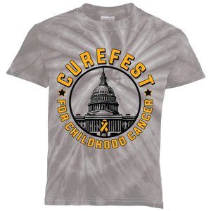 Curefest For Childhood Cancer 2024 Design 3 For Light Kids Tie-Dye T-Shirt