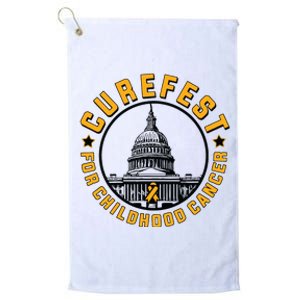 Curefest For Childhood Cancer 2024 Design 3 For Light Platinum Collection Golf Towel