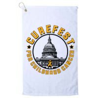 Curefest For Childhood Cancer 2024 Design 3 For Light Platinum Collection Golf Towel