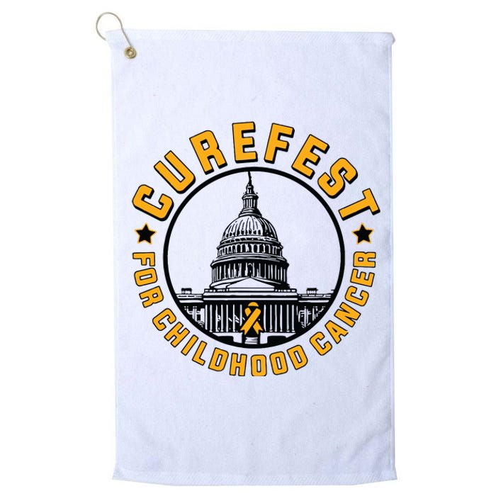 Curefest For Childhood Cancer 2024 Design 3 For Light Platinum Collection Golf Towel