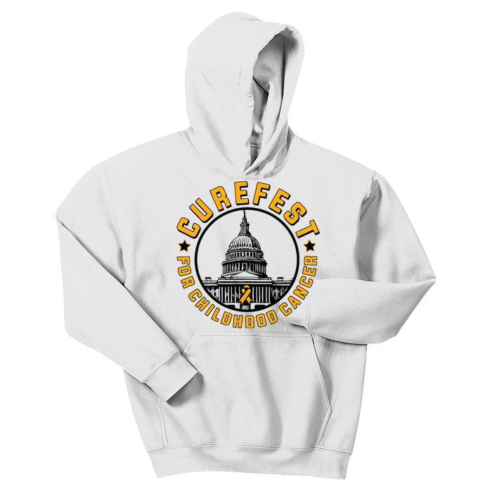 Curefest For Childhood Cancer 2024 Design 3 For Light Kids Hoodie