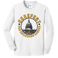 Curefest For Childhood Cancer 2024 Design 3 For Light Kids Long Sleeve Shirt