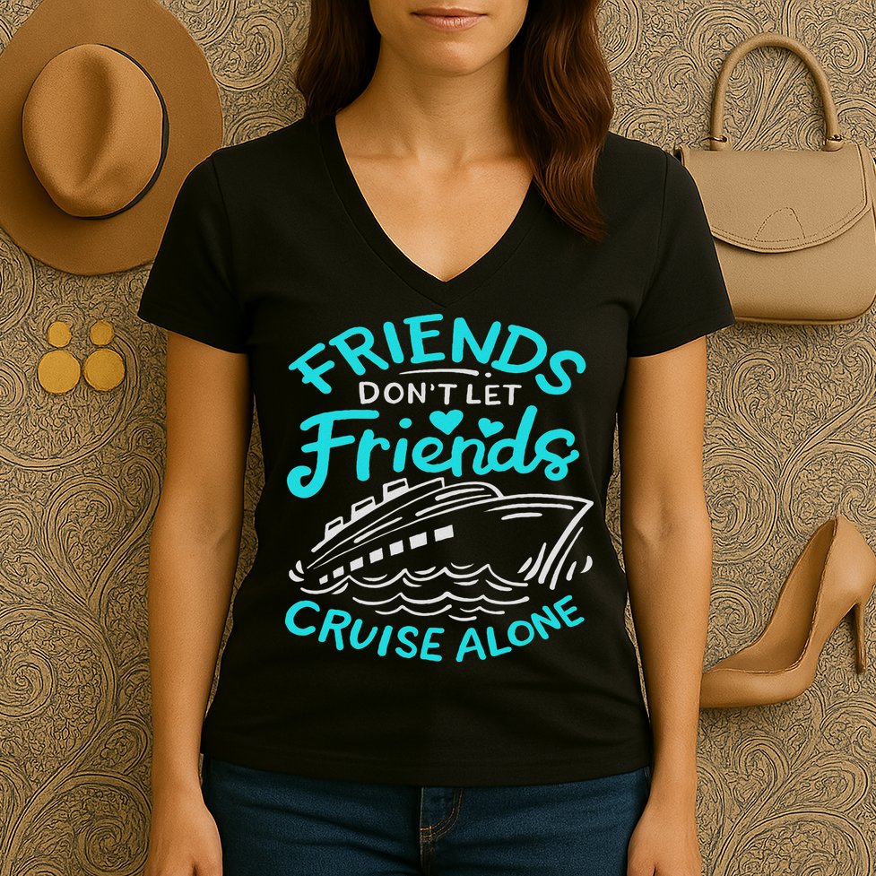 Cruise Friends Cruise Vacation Women's V-Neck T-Shirt