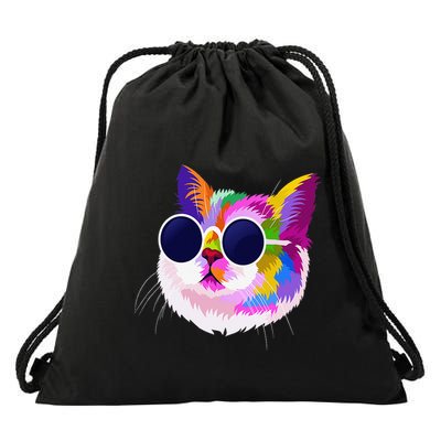 Cat Funny Cat Gift Women Drawstring Bag