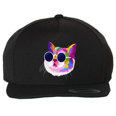 Cat Funny Cat Gift Women Wool Snapback Cap