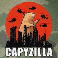 Capybara Funny Capybara Rodent Capyzilla Funny Legacy Tie Dye Trucker Hat