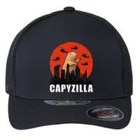 Capybara Funny Capybara Rodent Capyzilla Funny Flexfit Unipanel Trucker Cap