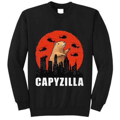 Capybara Funny Capybara Rodent Capyzilla Funny Sweatshirt