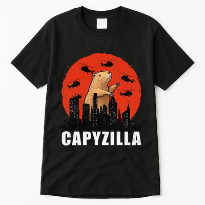 Capybara Funny Capybara Rodent Capyzilla Funny Tall T-Shirt
