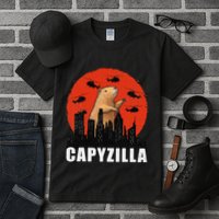 Capybara Funny Capybara Rodent Capyzilla Funny Tall T-Shirt