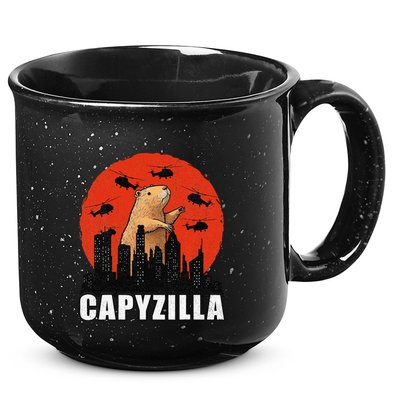 Capybara Funny Capybara Rodent Capyzilla Funny 15oz Campfire Ceramic Mug