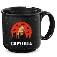 Capybara Funny Capybara Rodent Capyzilla Funny 15oz Campfire Ceramic Mug