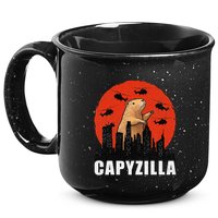 Capybara Funny Capybara Rodent Capyzilla Funny 15oz Campfire Ceramic Mug