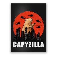 Capybara Funny Capybara Rodent Capyzilla Funny Poster