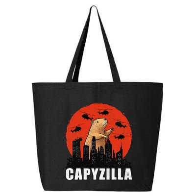 Capybara Funny Capybara Rodent Capyzilla Funny 25L Jumbo Tote