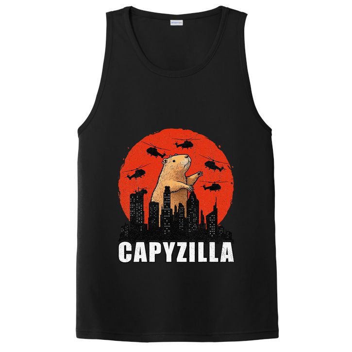 Capybara Funny Capybara Rodent Capyzilla Funny PosiCharge Competitor Tank