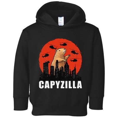 Capybara Funny Capybara Rodent Capyzilla Funny Toddler Hoodie