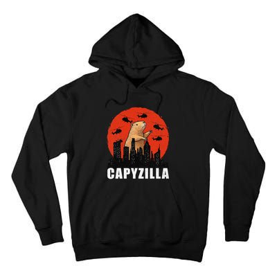 Capybara Funny Capybara Rodent Capyzilla Funny Tall Hoodie