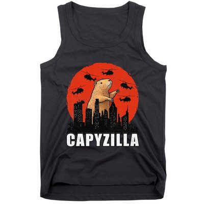 Capybara Funny Capybara Rodent Capyzilla Funny Tank Top