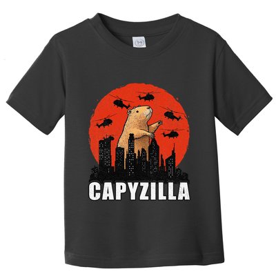 Capybara Funny Capybara Rodent Capyzilla Funny Toddler T-Shirt