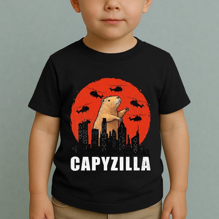 Capybara Funny Capybara Rodent Capyzilla Funny Toddler T-Shirt
