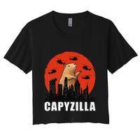 Capybara Funny Capybara Rodent Capyzilla Funny Crop Top