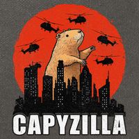 Capybara Funny Capybara Rodent Capyzilla Funny Cotton Canvas Backpack