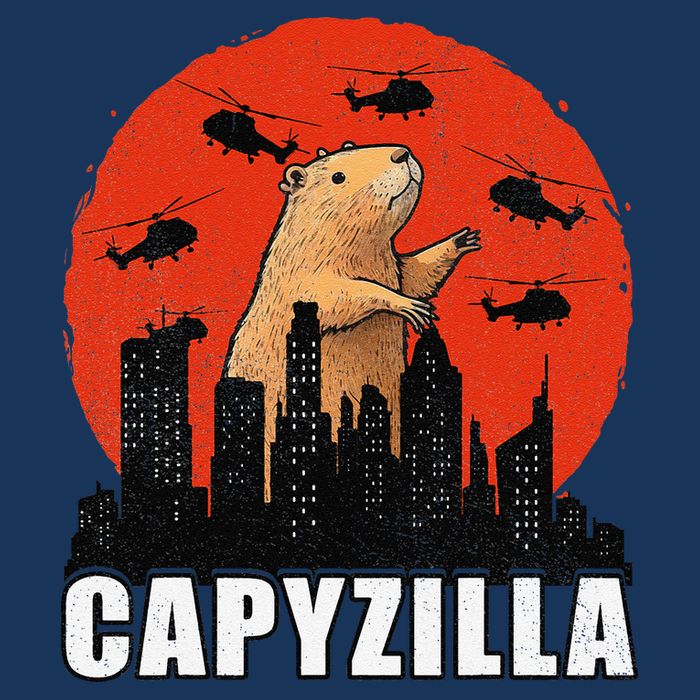 Capybara Funny Capybara Rodent Capyzilla Funny Infant Baby Jersey Bodysuit