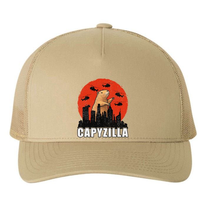 Capybara Funny Capybara Rodent Capyzilla Funny Yupoong Adult 5-Panel Trucker Hat